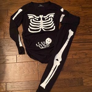 Motherhood maternity skeleton pj set szS